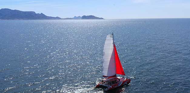 the catamaran Véla in Marseille